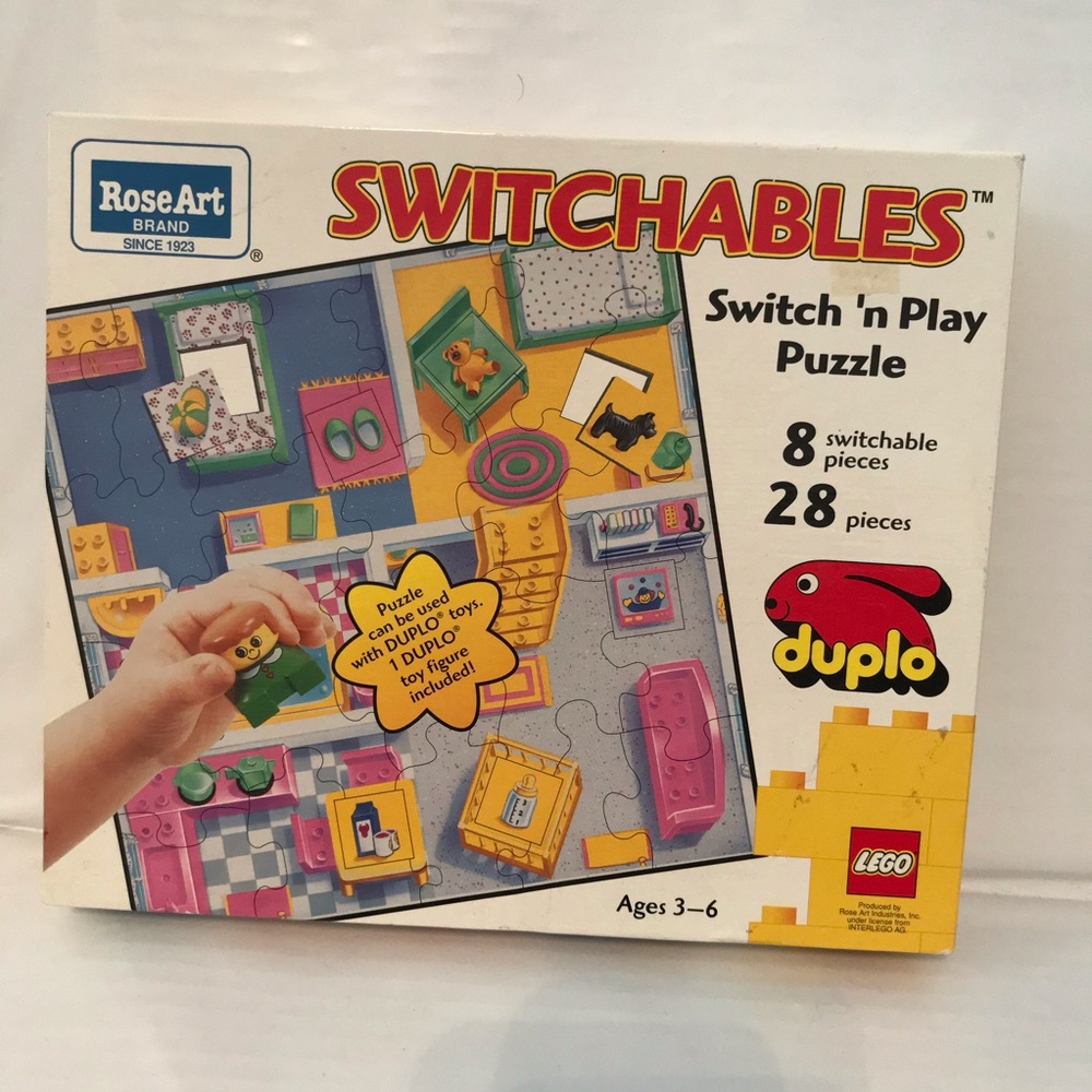 Switchable lego duplo puzzle( mostly puzzle)